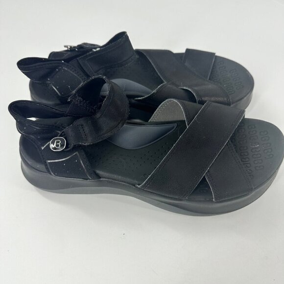 B Zees Poppy Sandals Black Comfort Size 7M - Picture 2 of 9